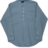 Afton Ralph Lauren Striped Shirt - Large Blue Cotton