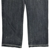 Embroidered Avalanche Studded Jeans - 38W 31L Gray Cotton