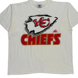 Single Stitch Kansas City Chiefs Apex One Nfl T-Shirt - XL White Cotton
