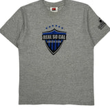 Kids Nike Real So Cal Soccer Club T-Shirt - Medium Gray Cotton