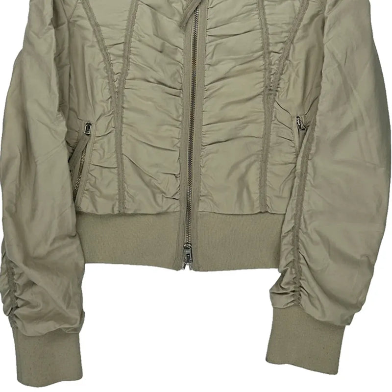 Armani Exchange Bomber Jacket - XS Beige Polyester