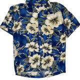 Sunny Island Floral Hawaiian Shirt - Small Multicoloured Viscose