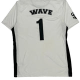 Wave Adidas Football Jersey - Large Black Polyester