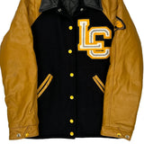 Lc Western Cycle Varsity Jacket - Medium Black Leather