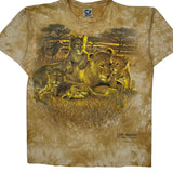 Liquid Blue T-Shirt - Large Brown Cotton