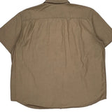Carhartt Short Sleeve Shirt - 2XL Beige Cotton