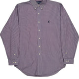 Ralph Lauren Checked Shirt - Medium Purple Cotton