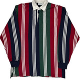 Unbranded Striped Rugby Shirt - Large Multicoloured Cotton
