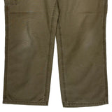 Carhartt Double Knee Carpenter Pants - 36W 30L Khaki Cotton