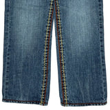 True Religion Contrast Stitch Jeans - 30W UK 8 Blue Denim