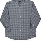 Tommy Hilfiger Checked Shirt - Large Gray Cotton Blend