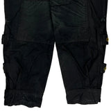 Barbour Double Knee Cargo Pants - 32W 30L Black Cotton