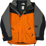 The North Face Waterproof Ski Jacket - Medium Orange Nylon