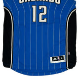 Orlando Magic Adidas Pinstripe Jersey - Medium Blue Polyester