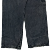 Unbranded Double Knee Carpenter Trousers - 32W 30L Grey Cotton