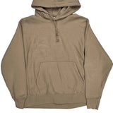 Reverse Weave Champion Hoodie - Large Beige Cotton