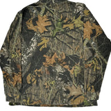 Mossy Oak Camo Long Sleeve T-Shirt - Large Khaki Cotton