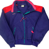 Made In USA Columbia Fleece Jacket - Large Purple Polyester
