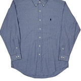 Ralph Lauren Checked Shirt - Medium Blue Cotton