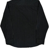 Quiksilver Striped Shirt - Large Black Cotton