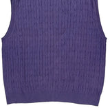 Tommy Hilfiger Sweater Vest - XL Purple Cotton