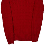 Ralph Lauren Cable Knit Sweater - Medium Red Cotton