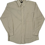 Tommy Hilfiger Striped Shirt - Medium Beige Cotton