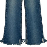 517 Levis Boot Cut Jeans - 25W UK 6 Blue Cotton