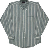 Gant Striped Shirt - Medium Gray Cotton Blend