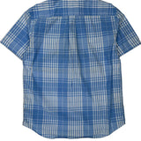 Tommy Hilfiger Checked Short Sleeve Shirt - Large Blue Cotton