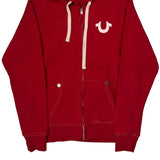 World Tour True Religion Graphic Hoodie - Small Red Cotton