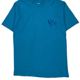 Single Stitch Fruit Of The Loom Graphic T-Shirt - Large Blue Cotton