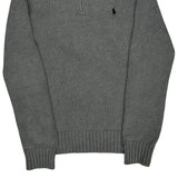 Polo By Ralph Lauren 1/4 Zip - Large Gray Cotton