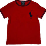 Age 4 Polo By Ralph Lauren T-Shirt - XS Red Cotton