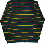Polo By Ralph Lauren Striped 1/4 Zip - Large Green Cotton