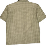 Quiksilver Checked Short Sleeve Shirt - XL Beige Cotton