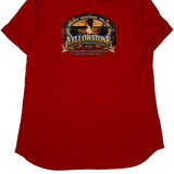 Yellowstone Harley Davidson T-Shirt - Medium Red Cotton