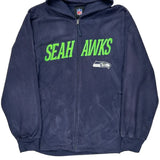 Seattle Seahawks NFL Fleece - 2XL Navy Polyester