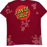Santa Cruz Tie-Dye T-Shirt - Large Red Cotton
