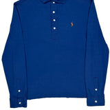 Pima Soft Touch Polo By Ralph Lauren Polo Shirt - Large Blue Cotton