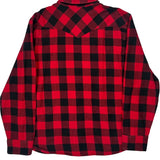 Levis Checked Flannel Shirt - XL Black Cotton