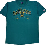 Oakland Trench Single Stitch T-Shirt - XL Green Cotton