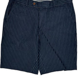 Polo By Ralph Lauren Pinstripe Chino Shorts - 36W 9L Navy Cotton