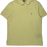 Tommy Hilfiger Polo Shirt - Large Yellow Cotton