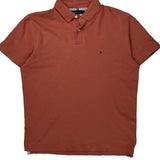 Tommy Hilfiger Polo Shirt - Medium Red Cotton