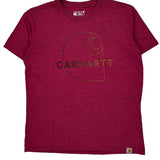 Carhartt T-Shirt - Medium Red Cotton