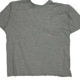 Carhartt T-Shirt - Large Grey Cotton Blend
