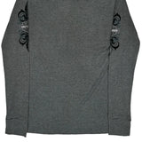 Harley Davidson Graphic Long Sleeve T-Shirt - Large Grey Cotton