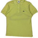 Lacoste Polo Shirt - Medium Yellow Cotton