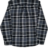 The North Face Checked Flannel Shirt - Large Black Cotton